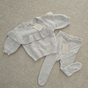 🌼 Wilson & Frenchy Hundreds & Thousands Organic Knit Jumper + Legging Set NWT